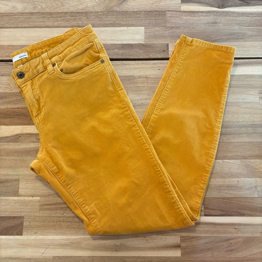 Edyson Hampton Skinny Mustard Corduroy Pants 30